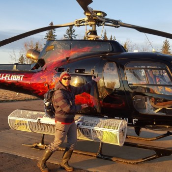 Our helicopter that we flew for the day from Phoenix Heli-flights.